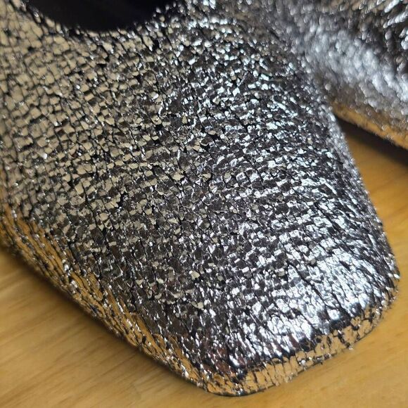 Katy Perry The Evie Mary Jane Metallic Silver Size 5.5 - Picture 12 of 13